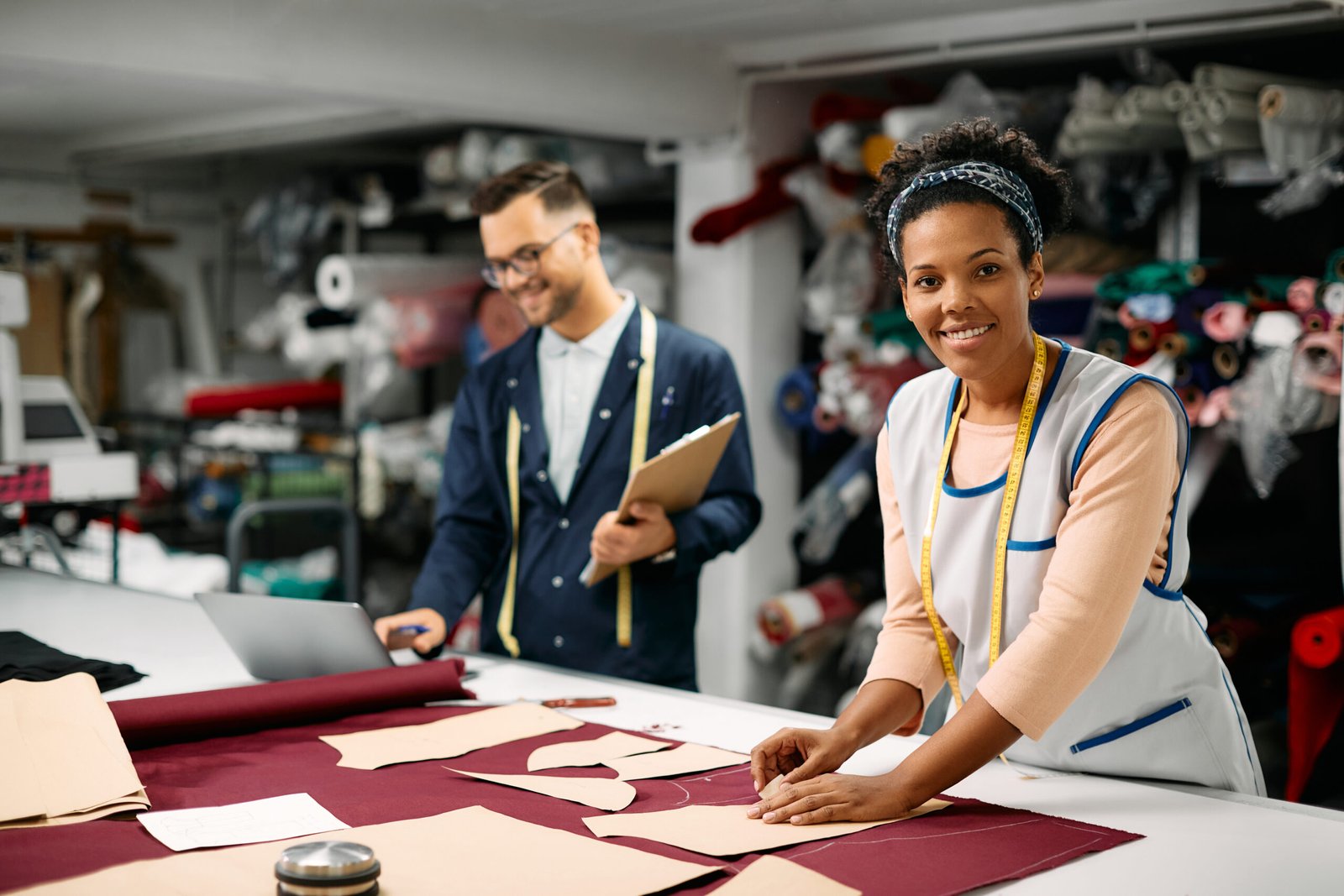 happy african american dressmaker working with pap 2024 12 13 18 34 58 utc scaled
